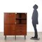 Highboard in Metal & Mahogany Veneer, Italy, 1960s 2