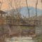 Achille Zambelli, Landscape, 20th Century, Oil on Board, Framed 5