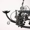 Liberty Chandelier in Wrought Iron, Italy, 20th Century 5