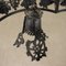 Lampadario Liberty in ferro battuto, Italia, XX secolo, Immagine 4