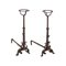 Andirons in Wrought Iron, Italy, 18th Century, Set of 2 1