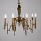 Brass Ceiling Lamp, Italy, 1950s 4