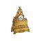 Reloj de encimera de bronce dorado, Francia, siglo XIX, Imagen 1