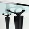 Leather, Wood & Metal Oscar Dining Table attributed to Cassina, Italy, 1980s 3