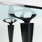 Leather, Wood & Metal Oscar Dining Table attributed to Cassina, Italy, 1980s, Image 3