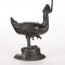 Candelabro en forma de pato de bronce, China, siglo XVIII, Imagen 5