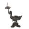 Candelabro en forma de pato de bronce, China, siglo XVIII, Imagen 1