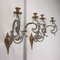 Baroque Style Wall Lights in Bronze & Glass, Italy, 20th Century, Set of 2 4