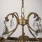 Chandelier in Brass & Glass, Italy, 20th Century 4