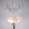 Lámpara de pie italiana de vidrio, años 40, Imagen 3