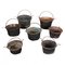 Copper Pots, Italy, Set of 7 1