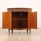 Italian Demi Lune Cabinet in Walnut, 1950s 4