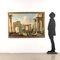 Artista italiano, paesaggio con architettura, XX secolo, olio su tela, Immagine 2