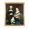 Italienischer Künstler, Familienporträt, Öl auf Leinwand, 1856, gerahmt 1