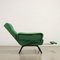 Italienischer Sessel mit Grünem Bezug, 1960er 4