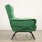 Italian Armchair in Green Fabric, 1960s, Image 5