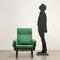 Fauteuil en Tissu Vert, Italie, 1960s 2