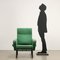 Italienischer Sessel mit Grünem Bezug, 1960er 2