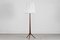 Modern Danish Teak Tripood Floor Lamp with Robert Kasal Le Klint Shade, 1950s, Image 1