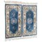Chinesische Vintage Teppiche in Blau, 1980er 1