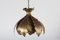 Brutalist Brass Onion Pendant by Svend Aage Holm Sørensen, Denmark, 1960s 4