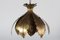 Brutalist Brass Onion Pendant by Svend Aage Holm Sørensen, Denmark, 1960s 1