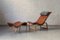 Vilstol 36 Lounge Chair & Ottoman by Bruno Mathsson for Karl Mathsson, Sweden, 1930s, Set of 2 2
