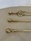 Antique Victorian Brass Fire Irons, 1860s, Set of 3, Image 3