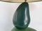 Grüne Keramiklampe von Francois Chatain, 1980er 7