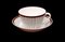 Spisa Ribb Tea Cup with Saucer by Stig Lindberg for Gustavsberg, 1950s, Image 3
