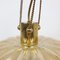 Mid-Century Gold Glass Pendant Lamp attributed to Doria, 1960s 5