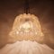 Mid-Century Gold Glass Pendant Lamp attributed to Doria, 1960s, Image 9