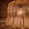 Lampada a sospensione Mid-Century in vetro dorato, anni '60, Immagine 10