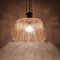 Mid-Century Gold Glass Pendant Lamp attributed to Doria, 1960s, Image 8