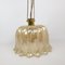 Mid-Century Gold Glass Pendant Lamp attributed to Doria, 1960s 2