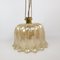 Mid-Century Gold Glass Pendant Lamp attributed to Doria, 1960s, Image 2