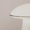 Mushroom Table Lamp in White Murano Glass with Black Glass Cable, 1980s 10