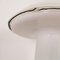 Mushroom Table Lamp in White Murano Glass with Black Glass Cable, 1980s 11