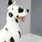 Vintage Life-Size Dalmatian Mastiff Dog Sculpture in Ceramic, Italy, 1970s 3