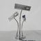Vintage Desk Lamp with 3 Chrome Shades, 1960s, Image 5
