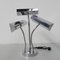 Vintage Desk Lamp with 3 Chrome Shades, 1960s, Image 1