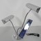 Vintage Desk Lamp with 3 Chrome Shades, 1960s, Image 8