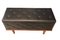 Danish Seating and Storage Bench with Button Galon Upholstery, 1950s, Image 8