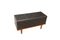 Danish Seating and Storage Bench with Button Galon Upholstery, 1950s, Image 9