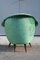 Italian Green Velvet Lounge Chair in the Style of Ico Parisi, 1950s, Image 7