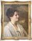 Alfred Schmidt, Portrait of the Concert Singer Caroline Naase, 1920s, Oil on Canvas, Framed 1