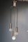 Lampada a sospensione in alluminio e vetro di Stilux Milano, anni '50, Immagine 1