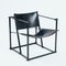 Cubic Leather and Steel FM60 Easy Chair by Radboud Van Beekum for Pastoe, 1980s 2