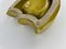 Gelb glasierter Keramik Aschenbecher von Moët & Chandon, Frankreich, 1990er 6