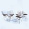 DKR-2 Wire Chairs by Charles and Ray Eames from Vitra, 1970s, Set of 6 10